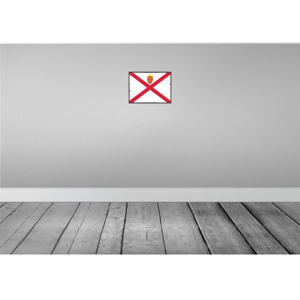 [LA-115610-2030] Blechschild 20x30 cm Jerseys Jersey Flagge Fahne Wappen Bild 2