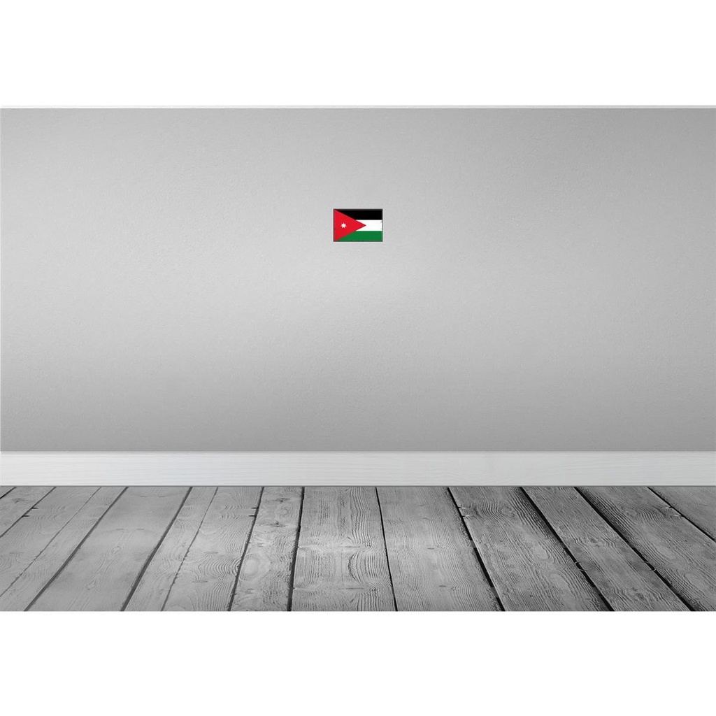 [LA-115611-1812] Blechschild 12x18 cm Jordaniens Jordan Flagge Fahne Wappen Bild 2