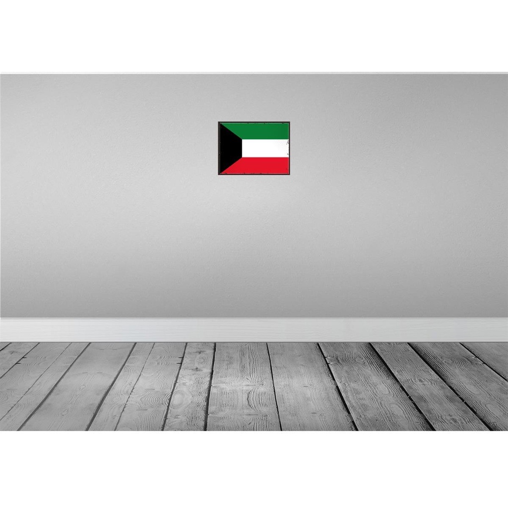 [LA-115615-2030] Blechschild 20x30 cm Kuwaits Kuwait Flagge Fahne Wappen Bild 2