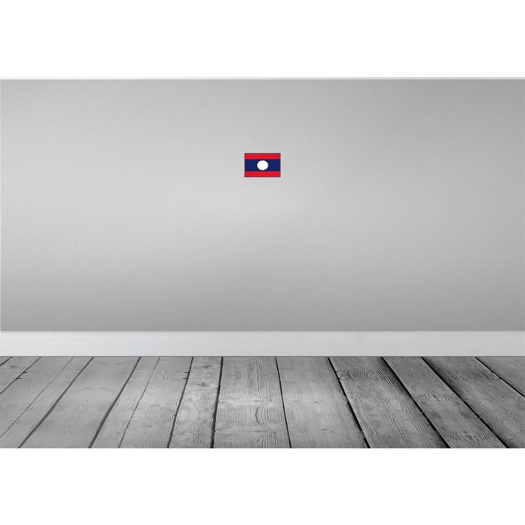 [LA-115617-1812] Blechschild 12x18 cm Laos Flagge Fahne Wappen Bild 2