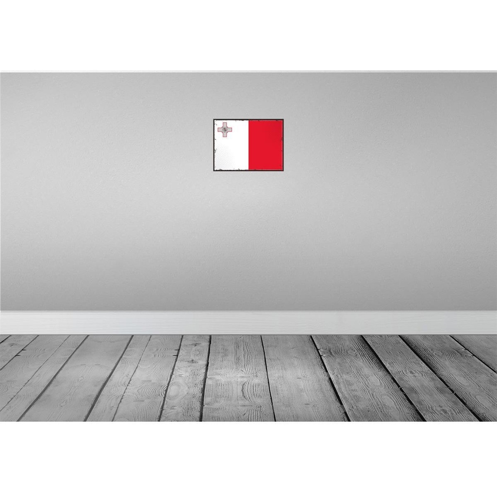 [LA-115633-H] Holzschild 20x30 cm Maltas Malta Flagge Fahne Wappen Bild 2