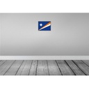 [LA-115634-H] Holzschild 20x30 cm Marshallinseln Flagge Fahne Wappen Bild 2