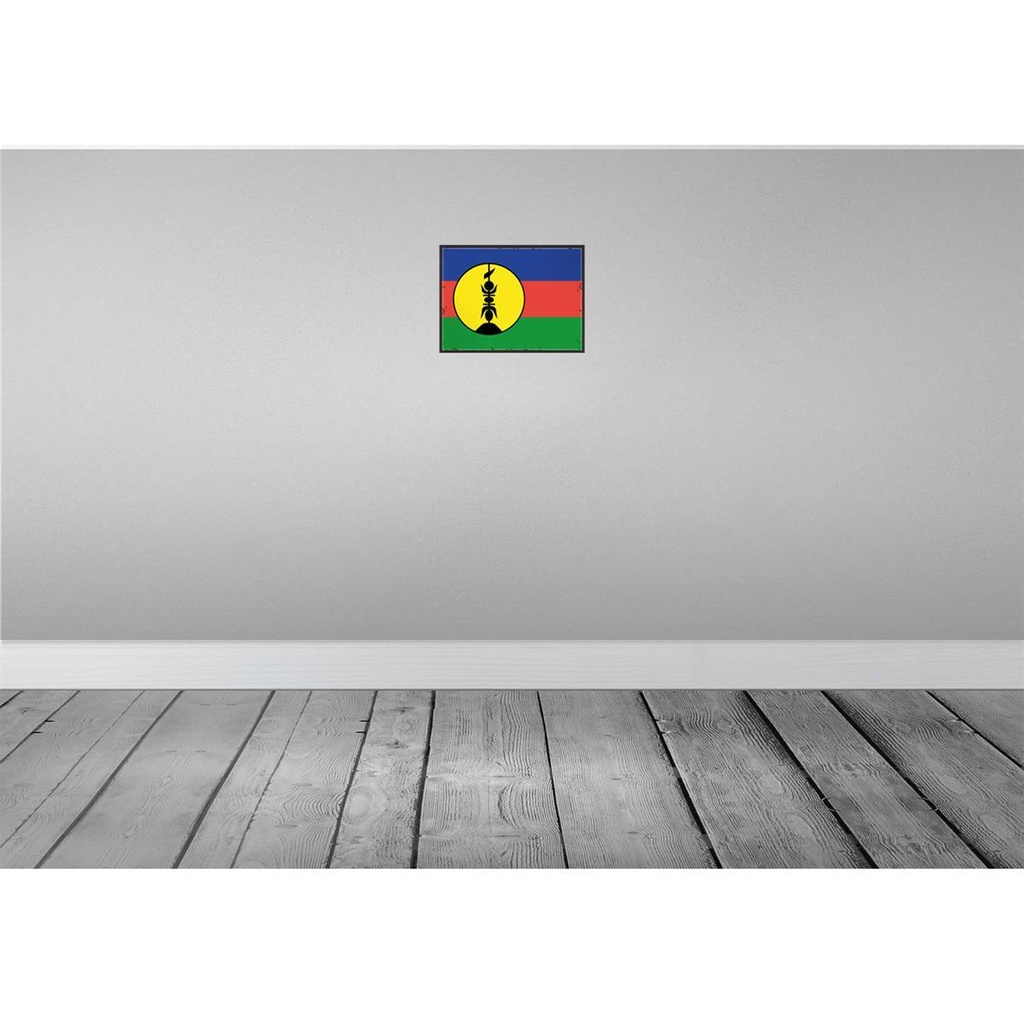 [LA-115650-2030] Blechschild 20x30 cm Neukaledonien Flagge Fahne Wappen Bild 2