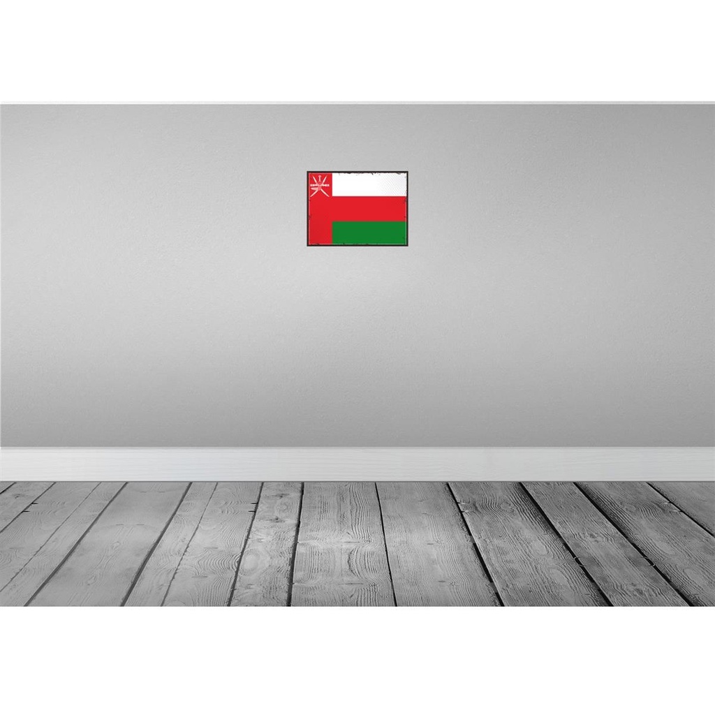 [LA-115661-2030] Blechschild 20x30 cm Omans Oman Flagge Fahne Wappen Bild 2