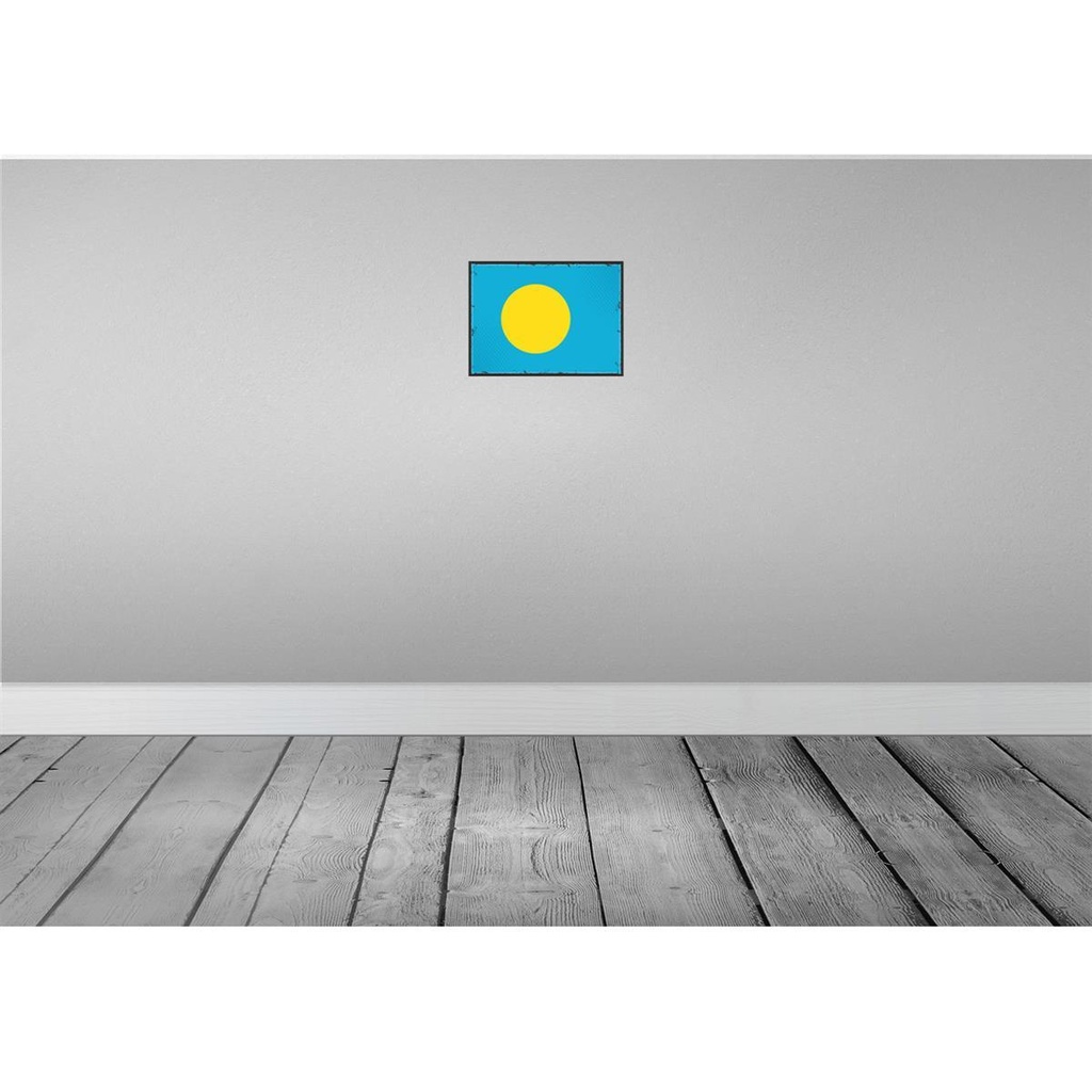 [LA-115663-H] Holzschild 20x30 cm Palaus Palau Flagge Fahne Wappen Bild 2