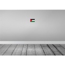 [LA-115664-1812-H] Holzschild 12x18 cm Palästinas Palestine Flagge Fahne Wappen Bild 2