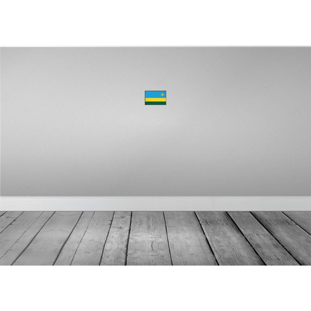 [LA-115675-1812] Blechschild 12x18 cm Ruandas Rwanda Flagge Fahne Wappen Bild 2