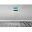 [LA-115675-H] Holzschild 20x30 cm Ruandas Rwanda Flagge Fahne Wappen Bild 2