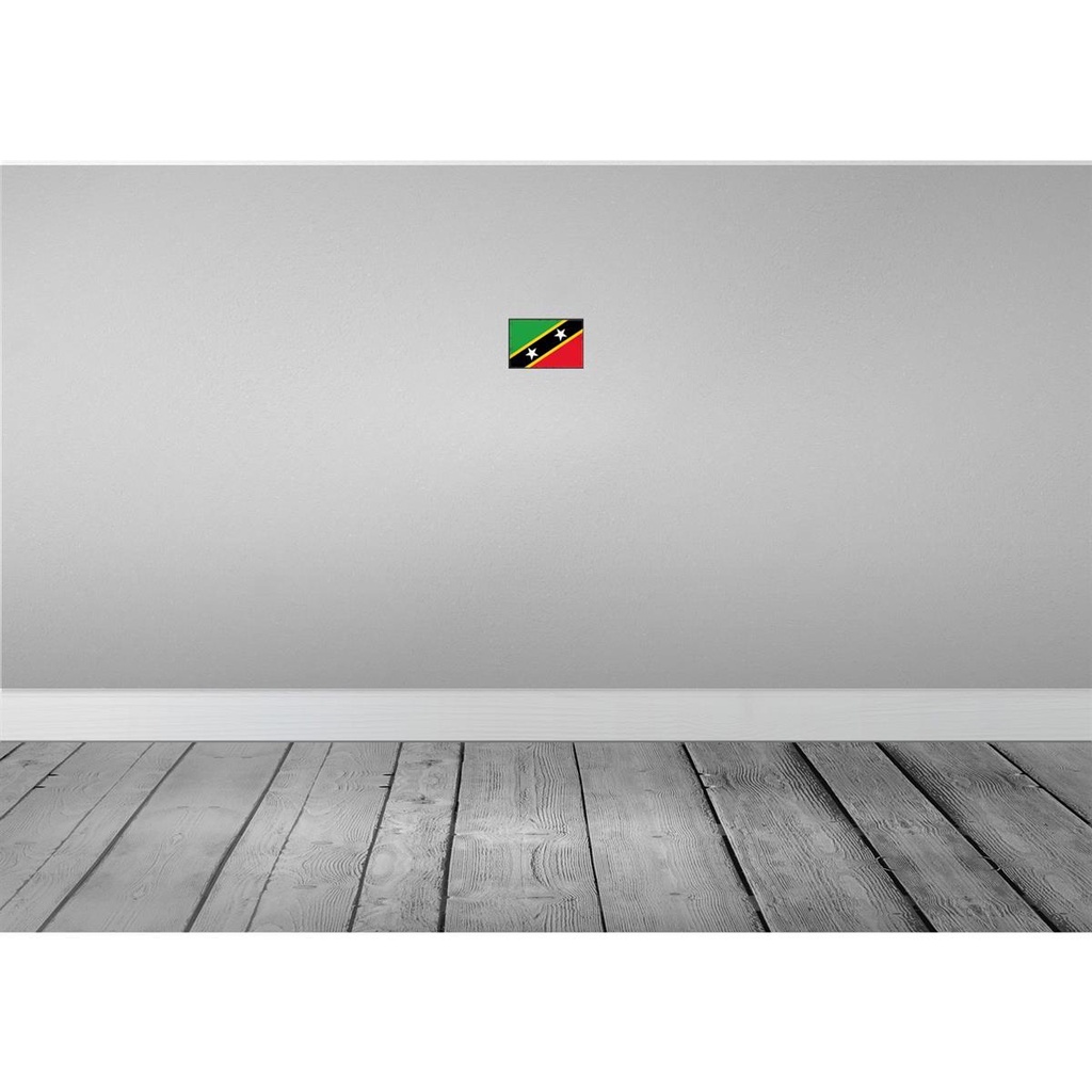 [LA-115676-1812] Blechschild 12x18 cm St. Kitts und Nevis Flagge Fahne Wappen Bild 2