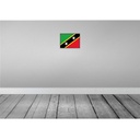 [LA-115676-H] Holzschild 20x30 cm St. Kitts und Nevis Flagge Fahne Wappen Bild 2