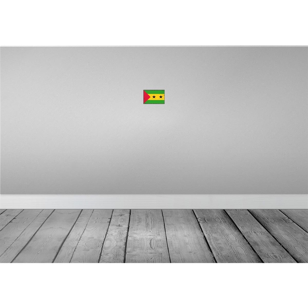 [LA-115681-1812] Blechschild 12x18 cm São Tomé und Príncipe Flagge Fahne Wappen Bild 2