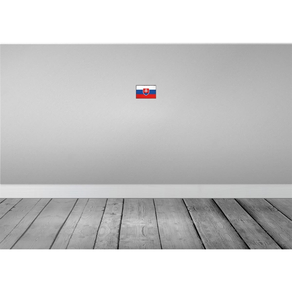 [LA-115690-1812-H] Holzschild 12x18 cm Slowakei Slovakia Flagge Fahne Wappen Bild 2