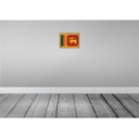 [LA-115697-H] Holzschild 20x30 cm Sri Lankas Lanka Flagge Fahne Wappen Bild 2