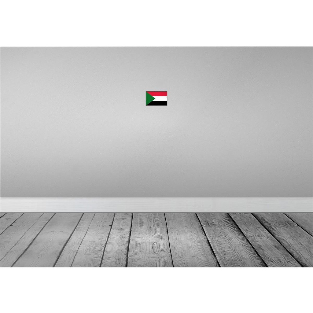 [LA-115698-1812] Blechschild 12x18 cm Sudan Flagge Fahne Wappen Bild 2