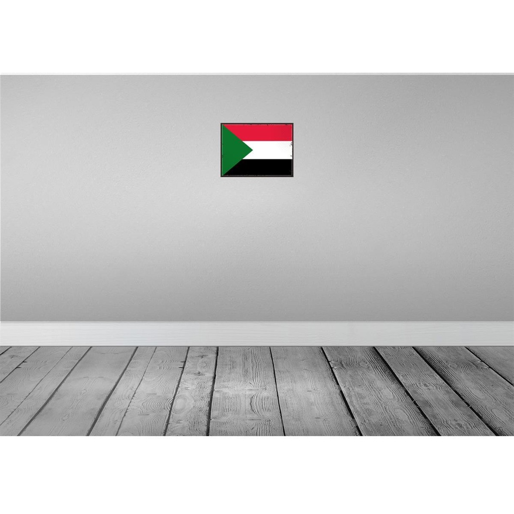 [LA-115698-2030] Blechschild 20x30 cm Sudan Flagge Fahne Wappen Bild 2