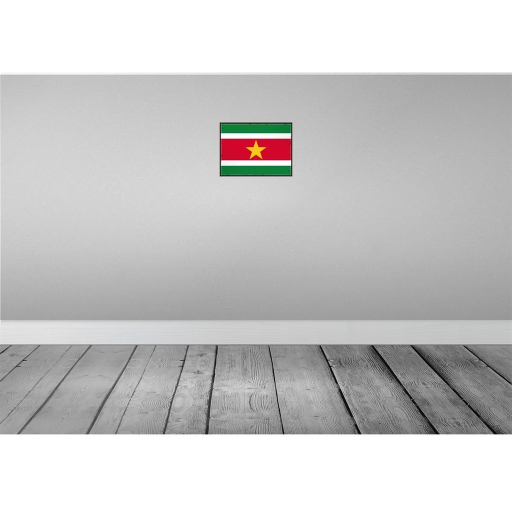 [LA-115699-H] Holzschild 20x30 cm Surinames Suriname Flagge Fahne Wappen Bild 2