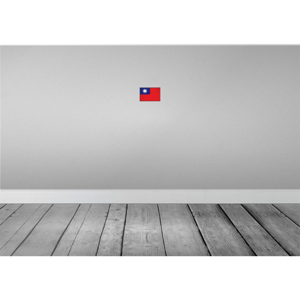 [LA-115704-1812] Blechschild 12x18 cm China Taiwan Flagge Fahne Wappen Bild 2