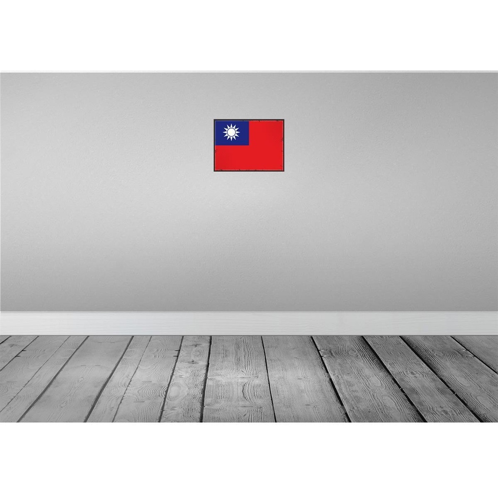 [LA-115704-2030] Blechschild 20x30 cm China Taiwan Flagge Fahne Wappen Bild 2
