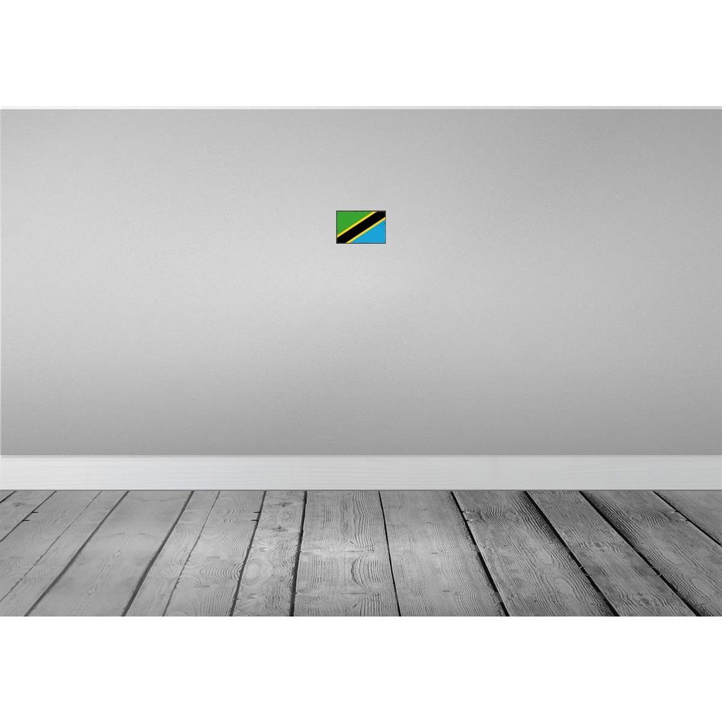 [LA-115706-1812-H] Holzschild 12x18 cm Tansanias Tanzania Flagge Fahne Wappen Bild 2