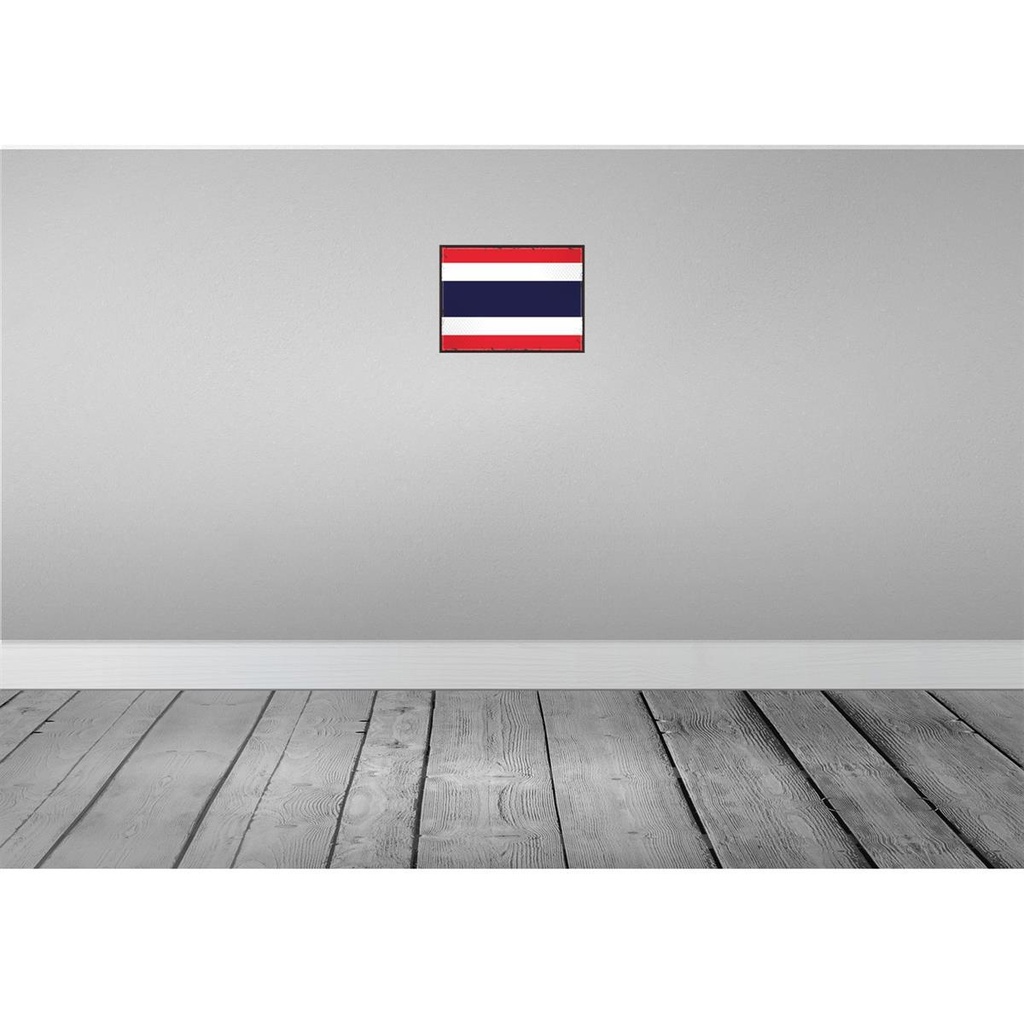 [LA-115707-H] Holzschild 20x30 cm Thailands Thailand Flagge Fahne Wappen Bild 2