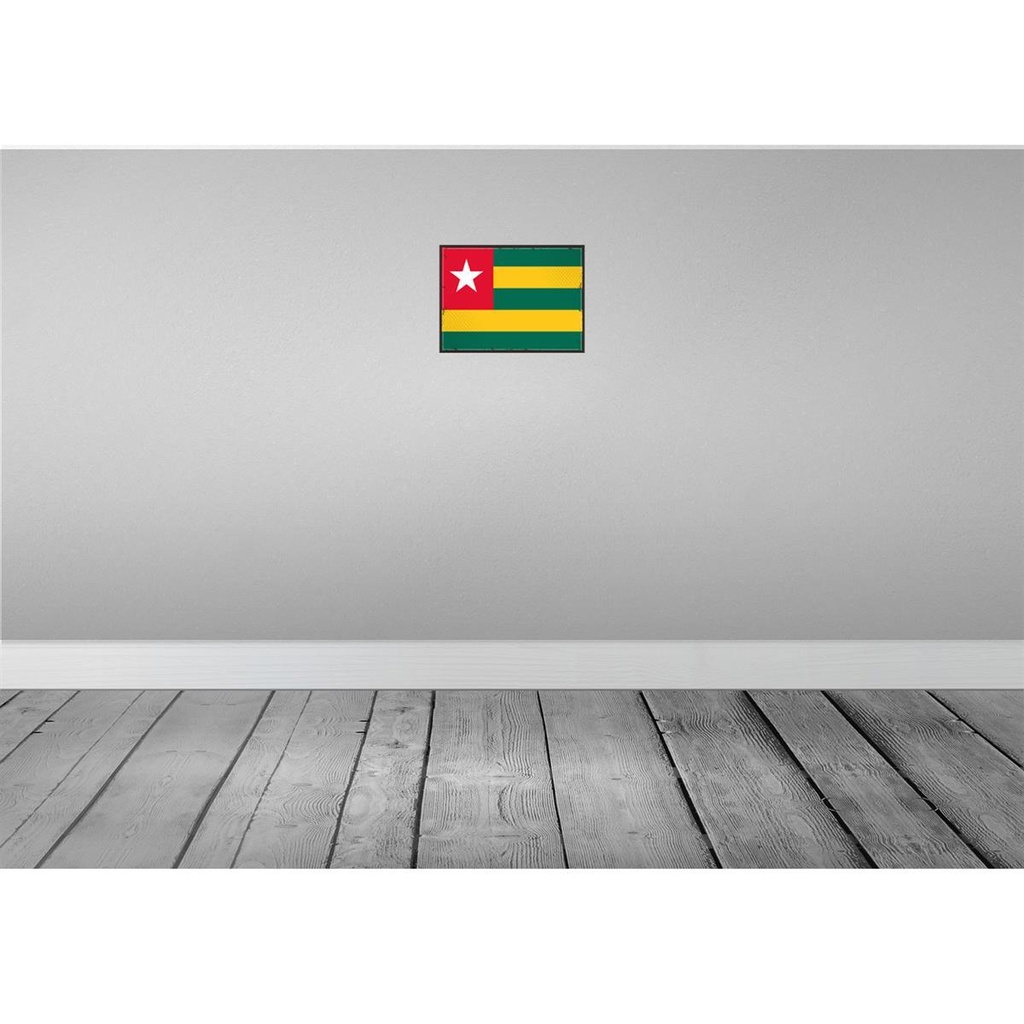 [LA-115710-H] Holzschild 20x30 cm Togos Togo Flagge Fahne Wappen Bild 2