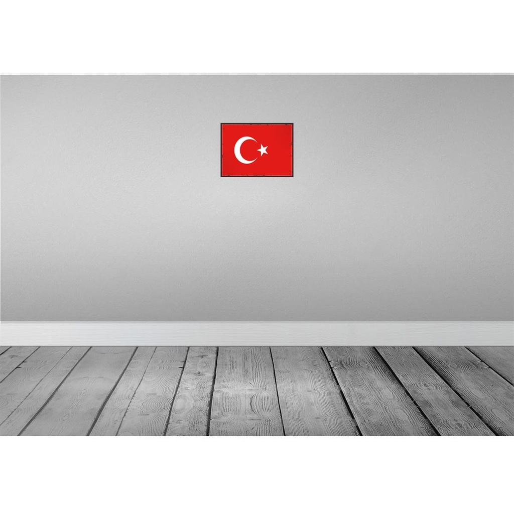[LA-115715-2030] Blechschild 20x30 cm Türkei Turkey Flagge Fahne Wappen Bild 2