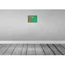 [LA-115716-2030] Blechschild 20x30 cm Turkmenistans Turkmenistan Flagge Fahne Wappen Bild 2