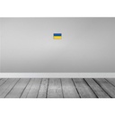 [LA-115719-1812] Blechschild 12x18 cm Ukraine Flagge Fahne Wappen Bild 2