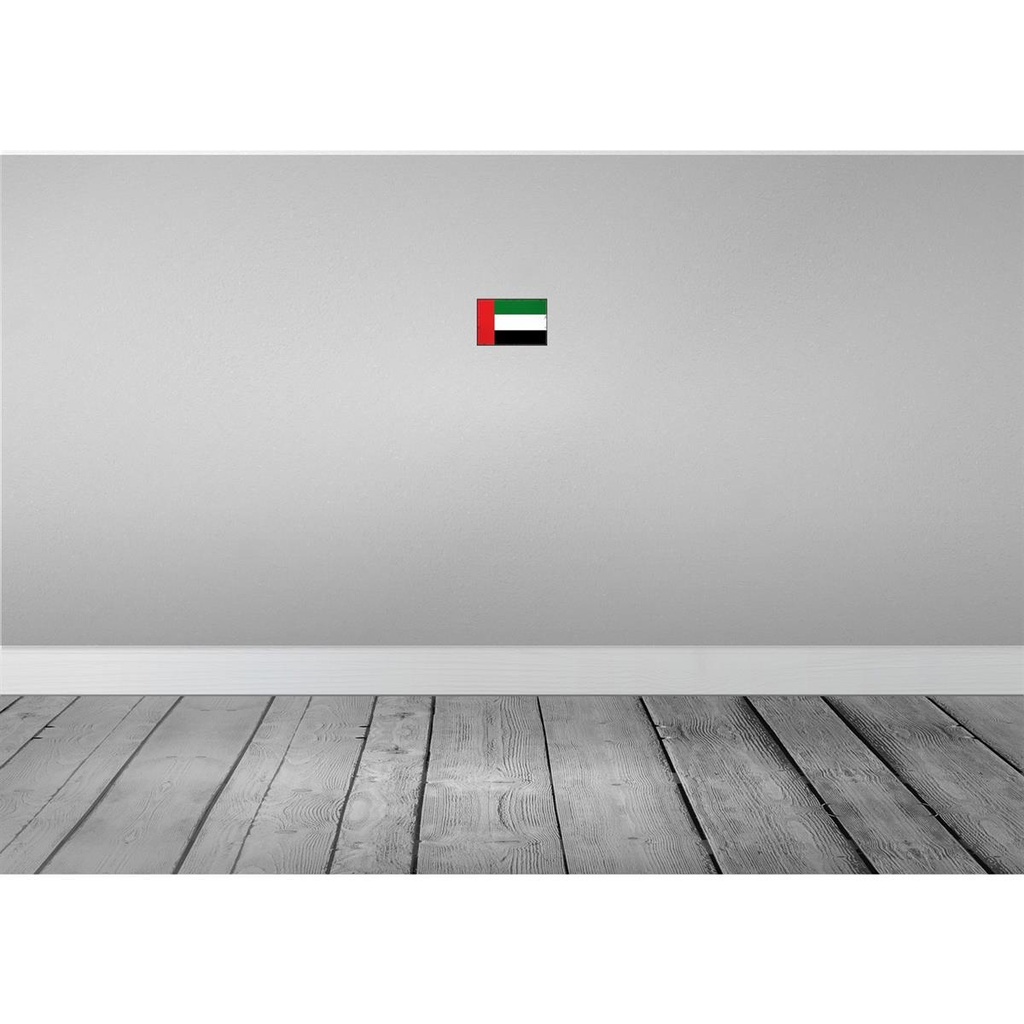 [LA-115720-1812] Blechschild 12x18 cm Arabischen Emirate Flagge Fahne Wappen Bild 2