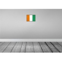 [LA-115732-H] Holzschild 20x30 cm Elfenbeinküste Ivory Coast Flagge Fahne Wappen Bild 2
