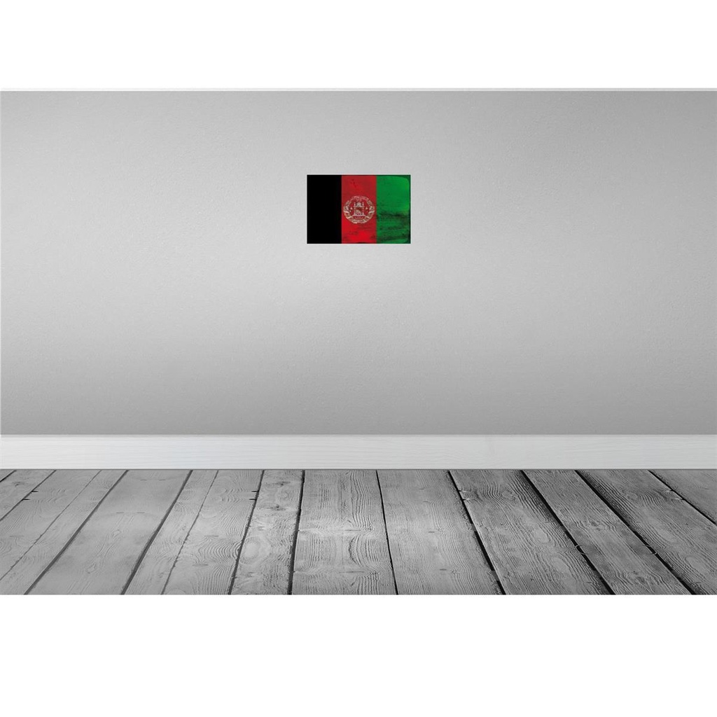 [LA-115735-2030] Blechschild 20x30 cm Afghanistan Rost Flagge Fahne Wappen Bild 2