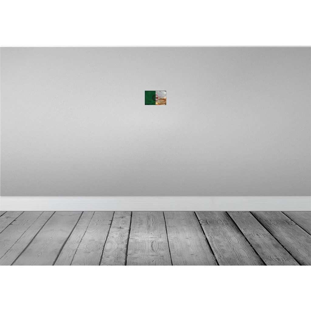 [LA-115738-1812] Blechschild 12x18 cm Algerien Algeria Rost Flagge Fahne Wappen Bild 2