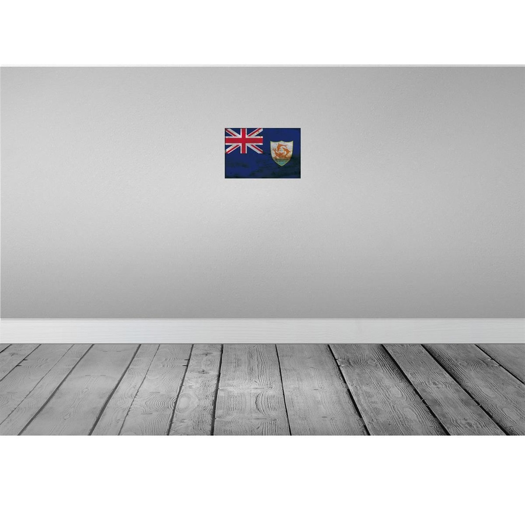 [LA-115742-2030] Blechschild 20x30 cm Anguilla Rost Flagge Fahne Wappen Bild 2