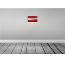 [LA-115747-H] Holzschild 20x30 cm Österreich Austria Rost Flagge Europa Bild 2