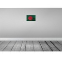 [LA-115750-H] Holzschild 20x30 cm Bangladesch Bangladesh Rost Flagge Fahne Wappen Bild 2
