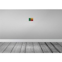[LA-115755-1812] Blechschild 12x18 cm Benin Rost Flagge Fahne Wappen Bild 2