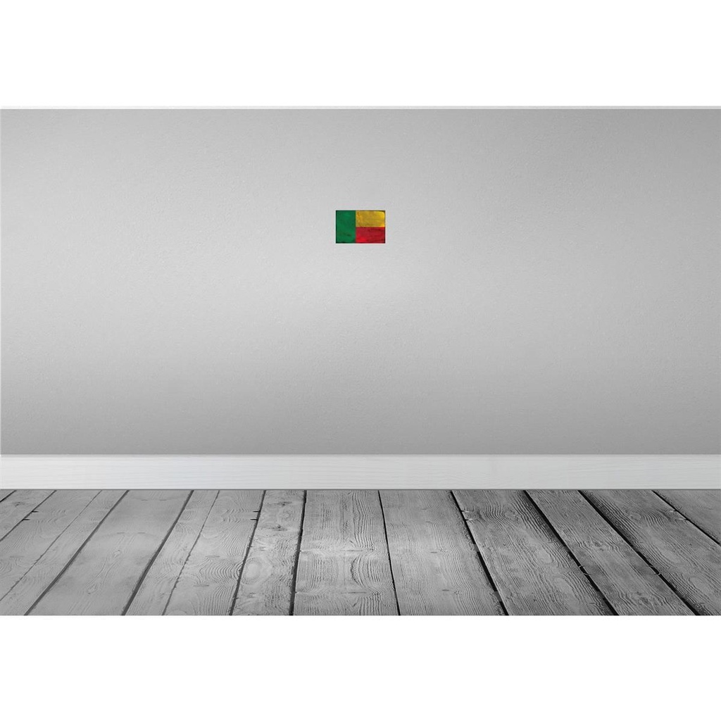 [LA-115755-1812-H] Holzschild 12x18 cm Benin Rost Flagge Fahne Wappen Bild 2