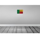 [LA-115755-H] Holzschild 20x30 cm Benin Rost Flagge Fahne Wappen Bild 2