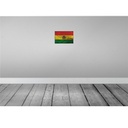 [LA-115758-H] Holzschild 20x30 cm Bolivien Bolivia Rost Flagge Fahne Wappen Bild 2