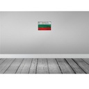 [LA-115764-H] Holzschild 20x30 cm Bulgarien Bulgaria Rost Flagge Fahne Wappen Bild 2