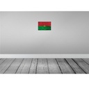 [LA-115765-H] Holzschild 20x30 cm Burkina Faso Rost Flagge Fahne Wappen Bild 2