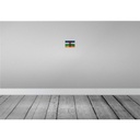 [LA-115772-1812] Blechschild 12x18 cm Zentralafrikanische Republik RO Flagge Fahne Wappen Bild 2
