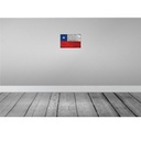 [LA-115774-2030] Blechschild 20x30 cm Chile Rost Flagge Fahne Wappen Bild 2