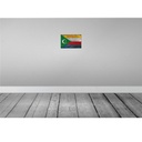 [LA-115779-2030] Blechschild 20x30 cm der Komoren Comoros Rost Flagge Fahne Wappen Bild 2