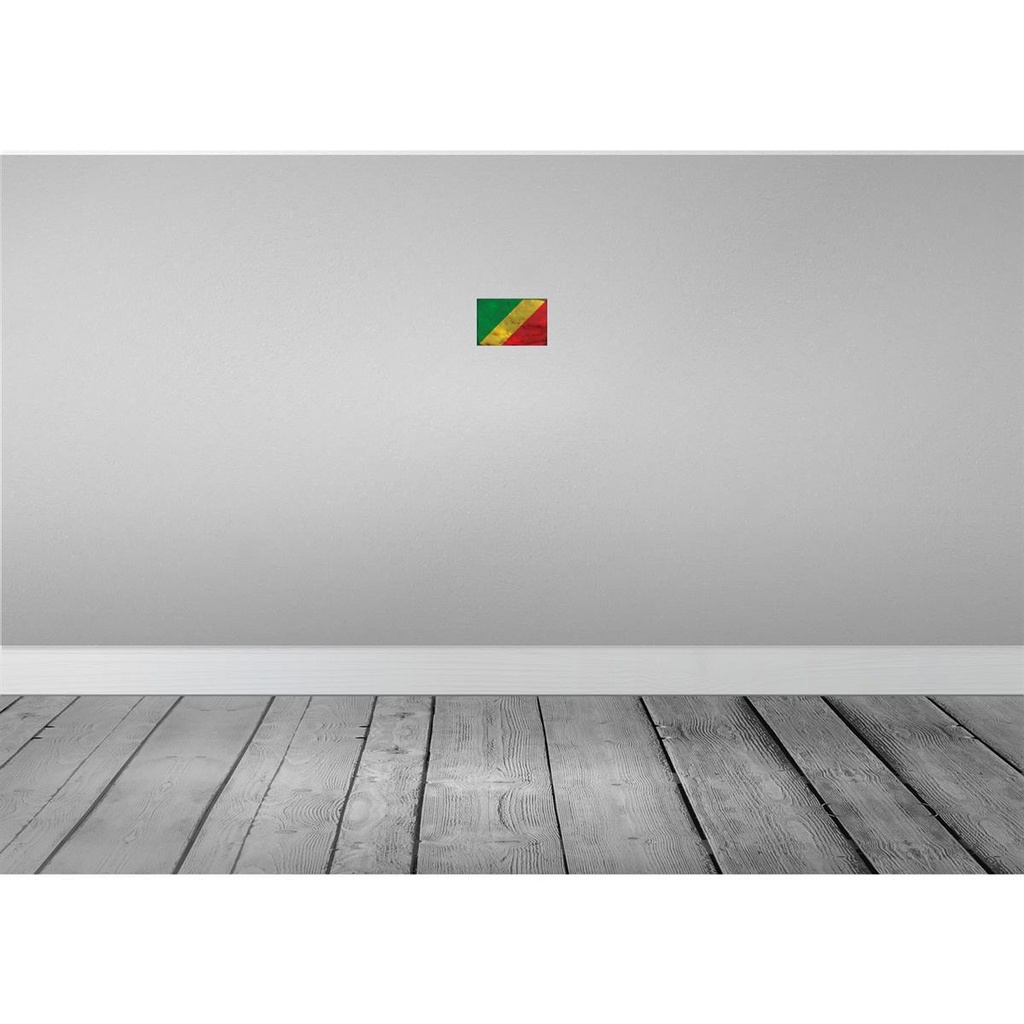 [LA-115780-1812] Blechschild 12x18 cm Kongo the Congo Rost Flagge Fahne Wappen Bild 2