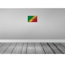 [LA-115780-H] Holzschild 20x30 cm Kongo the Congo Rost Flagge Fahne Wappen Bild 2