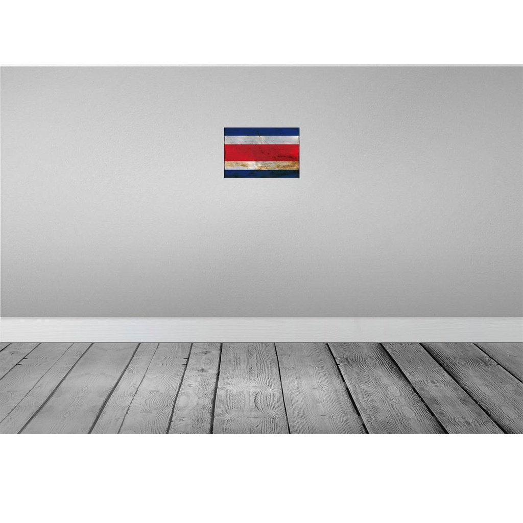 [LA-115782-2030] Blechschild 20x30 cm Costa Rica Rost Amerika USA Flagge Fahne Wappen Bild 2
