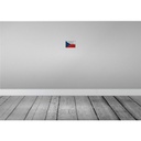 [LA-115786-1812] Blechschild 12x18 cm Tschechien Czech Republic Rost Flagge Fahne Wappen Bild 2