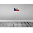[LA-115786-H] Holzschild 20x30 cm Tschechien Czech Republic Rost Flagge Fahne Wappen Bild 2