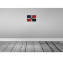 [LA-115791-2030] Blechschild 20x30 cm Dominikanische Republik Rost Flagge Fahne Wappen Bild 2